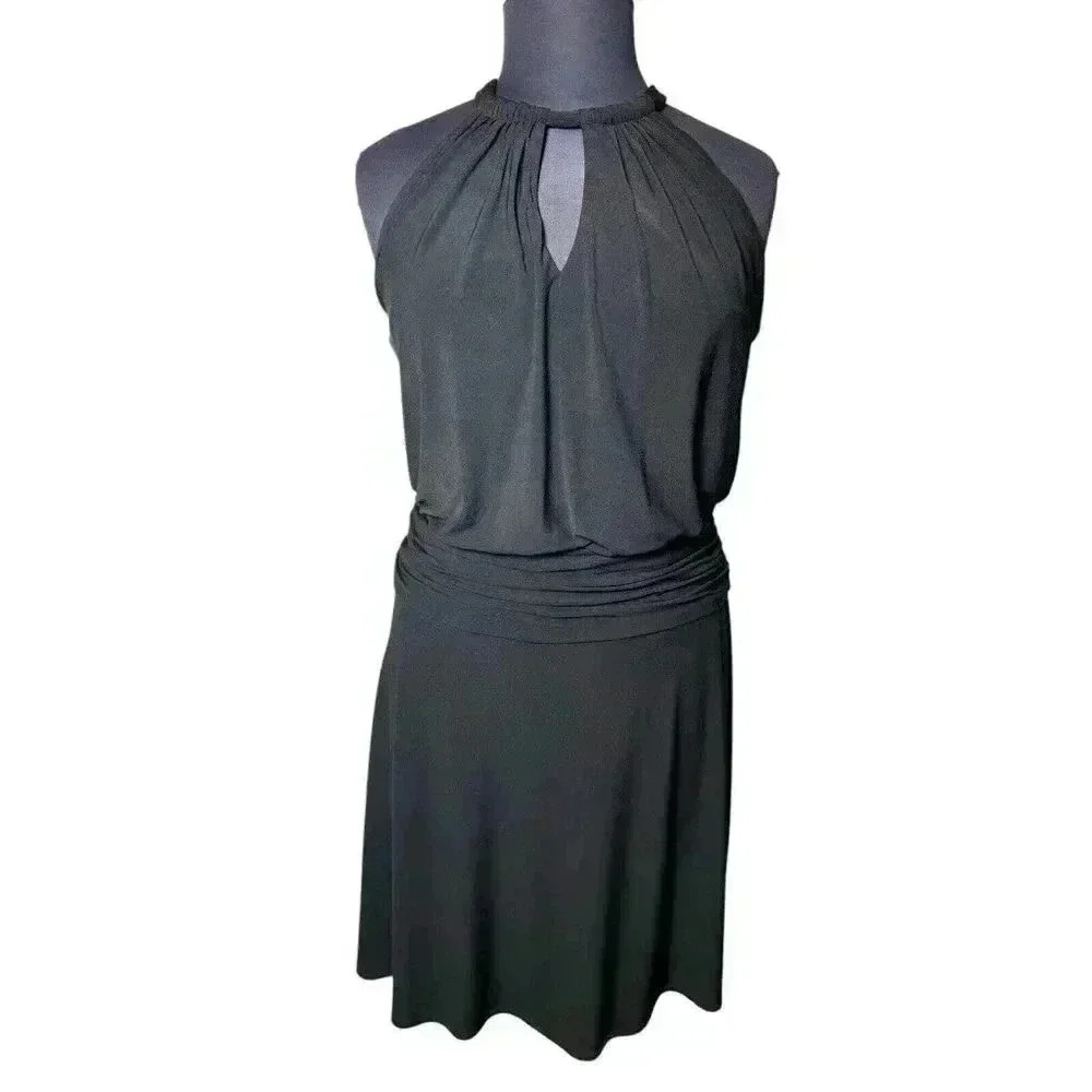 Suzi Chin for Maggie Boutique‎ Women's Size 14 Black Sleeveless High Neck